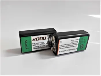 2 buc 2000MAH 9V Ni-MH baterie cu Universal 9v aa aaa 18650 baterie cr123a