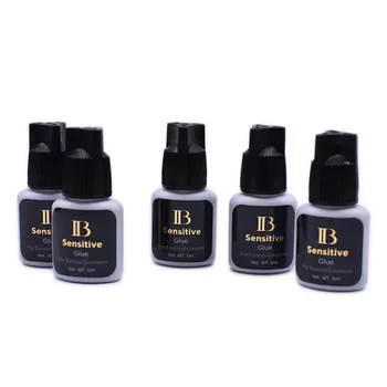 4 Sticle IB Negru Genelor Lipici 5ml Original Coreea Ibeauty Sensibile Lipici Extensii de Gene Salon de Frumusețe en-Gros de Stimulare Scăzută