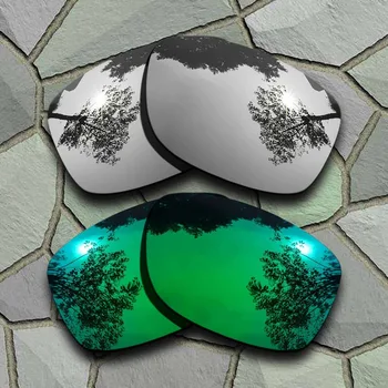 Chrome&Jad Verde ochelari de Soare Polarizat Lentile de Înlocuire pentru Oakley Jupiter Squared