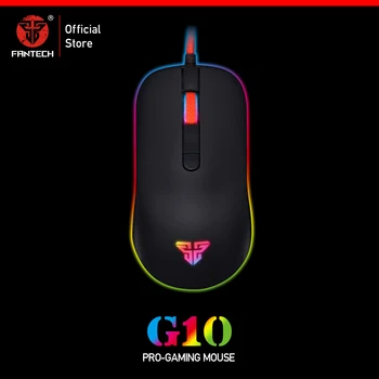 FANTECH G10 Profesionale Gmae Cablu Mouse-ul Reglabil 4800 DPI, RGB 4 Butonul mouse Optic gaming pentru PC, Notebook-ul Joc soareci