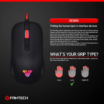 FANTECH G10 Profesionale Gmae Cablu Mouse-ul Reglabil 4800 DPI, RGB 4 Butonul mouse Optic gaming pentru PC, Notebook-ul Joc soareci