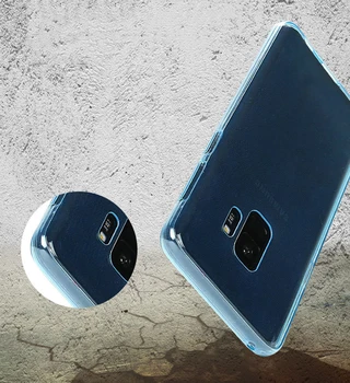 10buc Lux Silicon Moale Full Cover Pentru Samsung S10 E S9 S8 Plus Nota 9 8 A9 2019 A50 A40 M20 Clar TPU rezistent la Șocuri Înapoi Caz