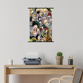 Anime Eroul Meu Acasă Decorare Poster Scroll Pictura Arta De Decorare Camera De Zi Pictura Mea Hero Academy