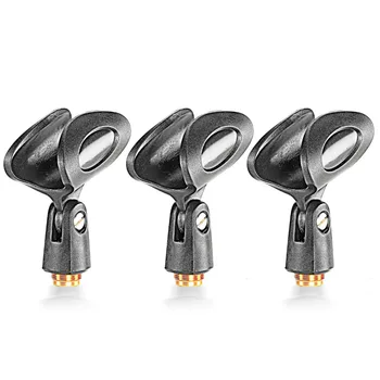 Neewer 3-Pack Black Universal Microfon Clip Titularii cu 5/8 Inch Masculin la 3/8 Inch de sex Feminin Metal Piuliță Adaptoare pentru Mic Portabile