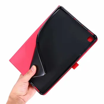 Stofa model de tableta stil carte de caz Pentru Samsung Galaxy Tab S6 Lite 10.4 SM-P610 SM-P615 Capacul suportului cu sloturi pentru Carduri + film