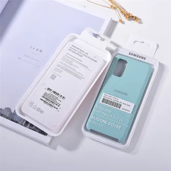 Original Samsung Galaxy S20/S20+/S20 Ultra Lichid de Silicon Caz TPU Moale Înapoi de Protectie Telefon Mobil Caz Acoperire Pentru S20 Plus