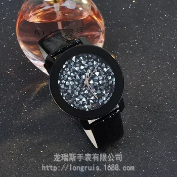 GUOU Brand de Ceasuri Cuarț Ceasuri Femei Ceasuri Impermeabil din Piele de Lux de sex Feminin Ceas Plin Aur cu Diamante Caz