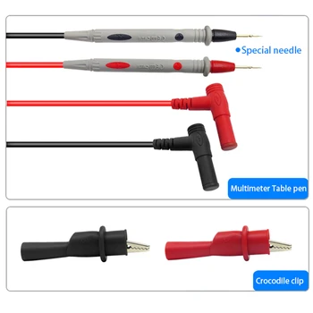 110cm Multimetru Voltmetru Cablu Ultra Ac Fin Tester 20A Sonda de Test de Plumb Cablu Pentru Multimetru Digital Cablu Vârful Pen-ului D3