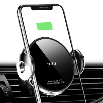 TOTU Auto Suport de Telefon de Încărcare Wireless Pentru iphone Samsung Suport Auto Mount Suport Pentru Huawei, Xiaomi Suport de Telefon Mobil