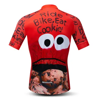 Weimostar Mănânce Cookie Ciclism Jersey cu Mânecă Scurtă pentru Bărbați Biciclete Rutier Jersey Respirabil MTB Biciclete de Echitatie Jersey Sport Ciclism Tricou