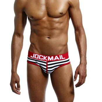 JOCKMAIL Brand 4 Pachete de Valoare pentru Bărbați Boxeri pantaloni Scurti din Bumbac pentru Bărbați Lenjerie Sexy Barbati Boxeri Alunecă Populare Gay de sex Masculin Chilotei Chiloți
