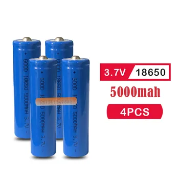 4BUC 3.7 V 5000mAh Baterie 18650 Li-Ion Reîncărcabilă de Mare Capacitate Baterie de Lanterna Nou Fierbinte Fierbinte de Putere Mare