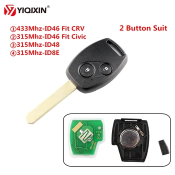 YIQIXIN 2 Buton de la Distanță Cheie Costum 315/433Mhz Cip ID46/ID48/ID8E Pentru Honda Accord Element CR-V HR-V Odyssey Transfer Civic