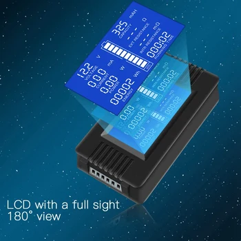 DC Multifuncțional Monitor Baterie Meter Display LCD Digital de Curent Tensiune de Alimentare Solară Metru Multimetru Ampermetru Voltmetru(pe Larg