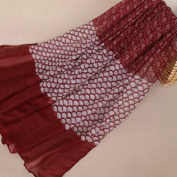 2018 Doamnelor Moda De Iarnă Patchwrok Florale Vascoza Șal Eșarfă De La Indian Print Soft Wrap Pashmina Sjaal Musulmane Hijab Snood