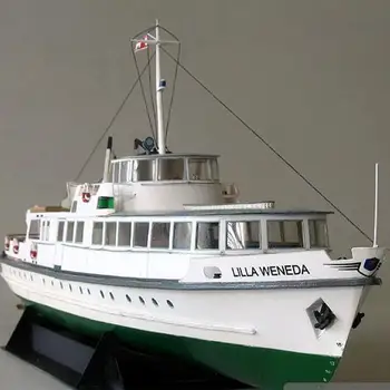 DIY Hârtie Model 1:100 Coasta poloneză Navă Feribot Asambla Papercraft 3D Joc de Puzzle de Învățământ Jucărie 40cm Coasta poloneză Ferry Boat