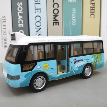 Autobuz Școlar De Sunet De Lumină Tur Cu Autobuzul Model De Jucărie Diecasts Vehicule De Jucărie Pentru Copii Cadouri