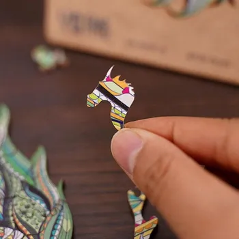 Puzzle din lemn Pentru Copii Adult Dinozaur Forma de Piese de Puzzle pentru Copii Diy Puzzle din Lemn Pentru Adutl cel Mai bun Cadou de Crăciun Puzzle 3D