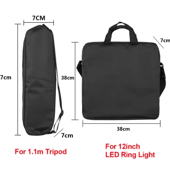 13inch Geanta LED-uri de Fotografie Sac Kituri Camera în aer liber Stand Geanta de transport pentru 8