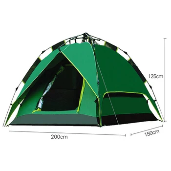 Libertatea Barca Cămilă cort în aer liber multiplayer camping complet automat dublu decker camping cort de 3-4 persoane