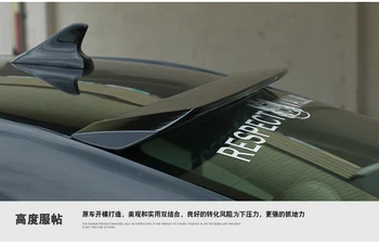 Plastic ABS, Nevopsit Portbagajul din Spate Coada Aripa Decor pentru Toyota Camry Spoiler Acoperiș 2012-2016