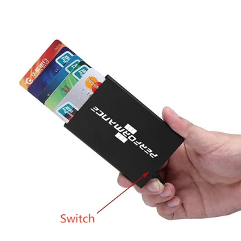 Smart Portofel Subțire ID Card RFID Caz în mod Automat de Metal de Card de Credit Bancar Caz Pentru BMW M E36 E34 F10 E90 F30 F20 X3 E53 E70 g30