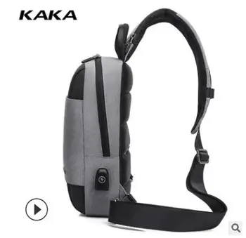 KAKA Brand de Oameni Sac de Mesager Barbati Piept Sling geanta pentru om Antifurt geantă de umăr piept pachet pachet pe Zi trece corpul Înapoi Pack