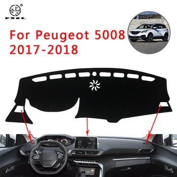 PNSL tabloul de Bord Masina Acoperi Bord Mat Dash Pad Covor Pentru Peugeot 5008 2017-2018 de protecție solară anti - alunecare, anti - uv