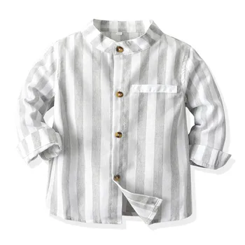 2020 Moda pentru copii băiat cu maneci lungi tricou cu dungi+suspensor nou nascut maneca Lunga, haine băiat domn costum 1-7Y