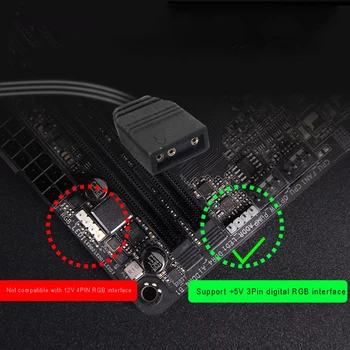PHANTEKS Drgb-5V-3Pin Placa de baza Cablu Adaptor Slide Control Principal de Control Bord Cabluri Colorate
