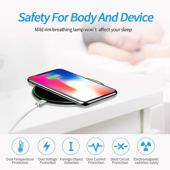 10W Rapid Încărcător Wireless Pentru Samsung Galaxy S10 S20 S9 Nota 10 9 USB Qi Charging Pad pentru iPhone 11 Pro XS Max XR X 8 Plus