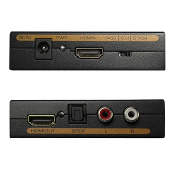 Hdmi audio extractor HDMI la HDMI Optic TOSLINK SPDIF + RCA L/R Audio Converter Extractor Audio HDMI Splitter Adaptor
