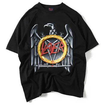 De Vânzare la cald Rock Trupa Slayer Bărbați T-shirt Vânătoarea Speed Metal Tricou Barbati Haine Punk Vara tricou de Înaltă Calitate Streetwear