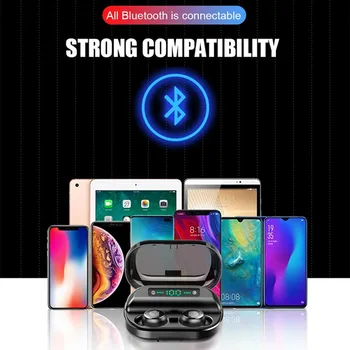 V11 TWS fără Fir Bluetooth Casti Muzica Casti-Baterie de Mare Capacitate Sport Earbud Cască de Afaceri Funcționează Pe Toate Smartphone-uri