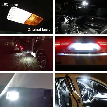 2x 31mm Led Festoon Mașină de iluminare Interioară Lampă DE3423 DE3175 C5W Portbagaj Cupola Harta Bec Lumina Pentru Mazda 2 3 5 6 2012 2013