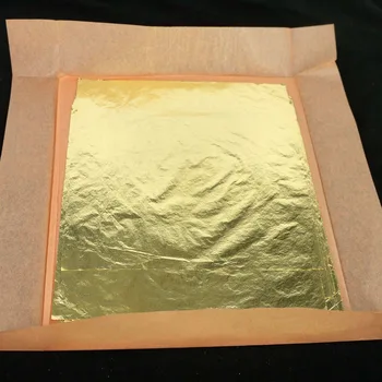 10000 buc per cutie Imitatie de Foita de Aur Culoare 2.5 2.0 Culoare fără interpaper 16 x16 cm - Vrac Poleire cu Foita de Aur