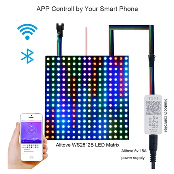 SP110E MIniBluetooth Controler Pentru WS2812B WS2811Addressable Smart Led Strip LampPhone APLICAȚIE de Control de Pixeli RGB Controler de Lumină