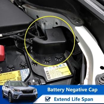 QHCP Motor de Masina Borna Negativă a Bateriei Capac capac Capac Protector Ignifug Material Negru 1buc Pentru Subaru Forester 2019