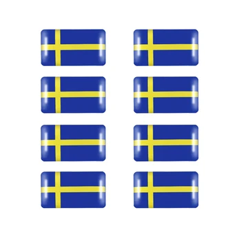 50PCS /Lot Masina de Styling 3D Epoxidice Suedia Flag Sticker cu Emblema Decal Insigna Auto autocolant Pentru a SE Auto Corpul Geam Usa Volvo V70 X