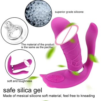 Wireless Căldură Vibrator Anal Plug Clitoris Vagin Masaj Jucarii Sexuale Pentru Femei Vibratoare Cuplu De Instrumente Mașină De Sex Feminin Masturbator Magazin