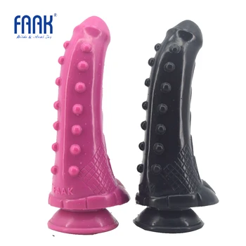 FAAK silicon imens de aur vibrator mare jucarii sex anal dop de fund de aspirare curbat sex produsele accidentat g-spot stimula prostata masaj