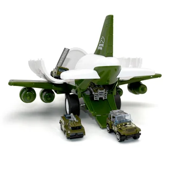 Cadouri pentru copii de avion de jucărie de stocare mare avion de transport cu aliaj de camion, camion, vehicul