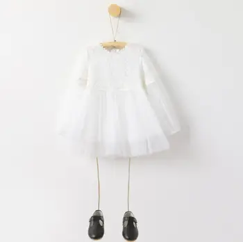 Noua Fata dantela rochii,Primavara Toamna Haine pentru copii,fete de flori prințesă rochie de petrecere Pentru copii 3-12 ani îmbrăcăminte