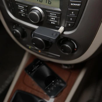 Dual Link-ul de Bluetooth 4.1 handsfree Aux de 3,5 mm Car kit Auto de muzica Wireless receiver stereo audio adapter pentru acasă sistem de boxe