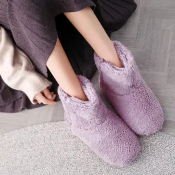 Iarna USB Încălzire Pantofi Picior de Pluș Cald Electric Papuci de casă Picioarele Încălzite Lavabil Picior de Îngrijire Pereche Pantofi de Cald