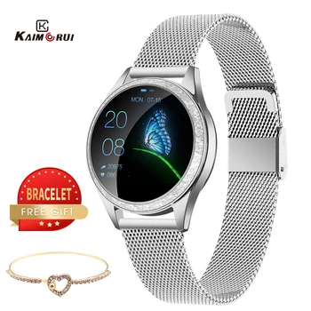 KW20 Femei Ceas Inteligent Rata de Inima IP68 rezistent la apa Pedometru Bluetooth Smartwatch de Fitness Feminin, Bratara pentru Huawei Android IOS