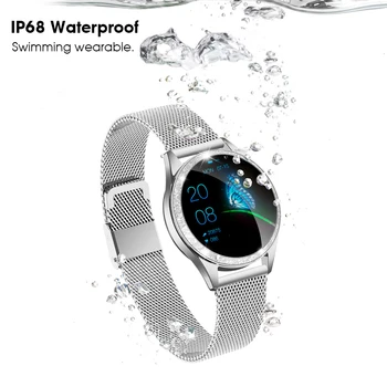 KW20 Femei Ceas Inteligent Rata de Inima IP68 rezistent la apa Pedometru Bluetooth Smartwatch de Fitness Feminin, Bratara pentru Huawei Android IOS