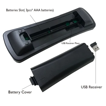 Program Wireless 2.4 G RF Tastatura QWERTY Air Mouse USB Gaming Pentru Android Smart TV Box Tableta Universal Control de la Distanță
