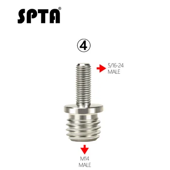 SPTA Burghiu Aapter Fir Pentru Lustruire pad & Cârlig Buclă Placă de Susținere Backing Pad & Polisat 5/8
