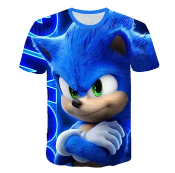 Sonic Ariciul 2020 Baieti T Shirt de Imprimare de Moda pentru Copii Tricou Pentru Băiat sonic Maneca Scurta Fete pentru Copii Tricou Haine pentru Copii